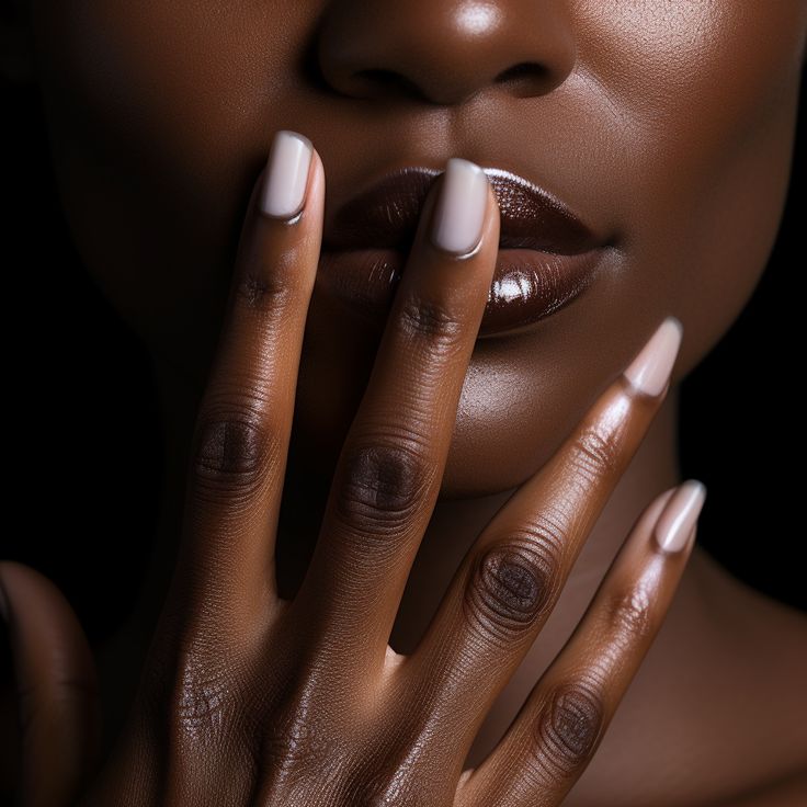 Elegant manicured nails with luxury styling